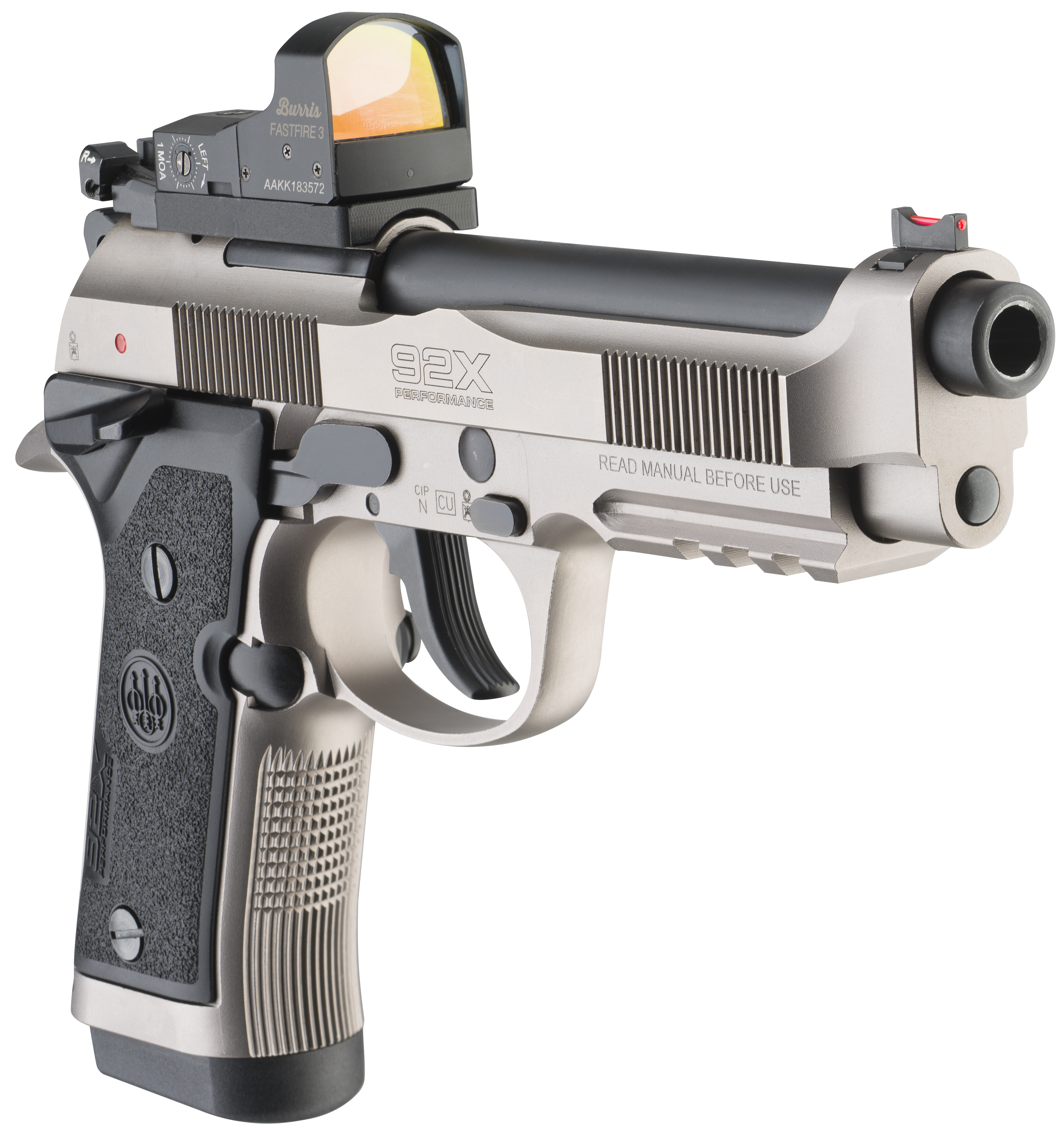 92x performance beretta pistol red dot optic ready