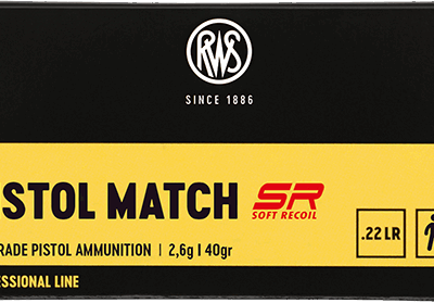 ΣΦΑΙΡΕΣ RWS .22LR PISTOL MATCH Soft Recoil 50PCS